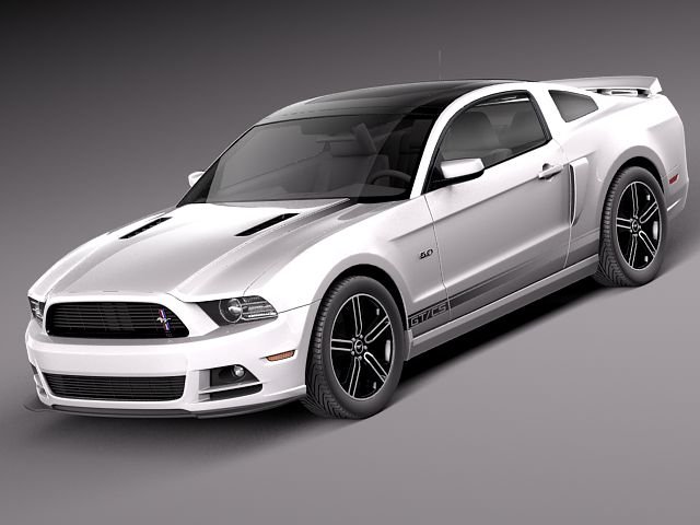 Mustang GT 2013 3D 模型 .c4d .max .obj .3ds .fbx .stl .blend 