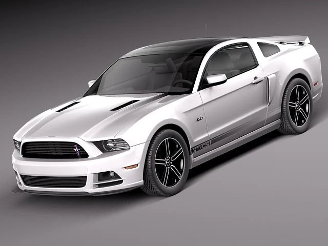 Mustang GT 2013 3D Model .c4d .max .obj .3ds .fbx .stl .blend 