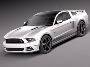Mustang GT 2013 3D Model