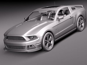 Mustang GT 2013 3D 模型