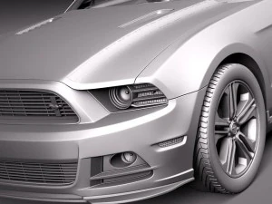 Mustang GT 2013 3D Model