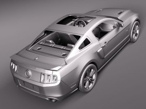 Mustang GT 2013 3D 模型