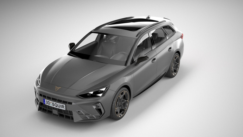 Cupra Leon Sportstourer 2025 3D 모델 .c4d .max .obj .3ds .fbx .stl .blend 