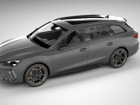 Cupra Leon Sportstourer 2025 3D 모델