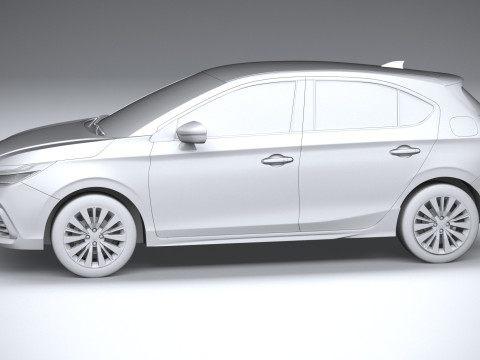 Honda City RS Hatchback 2024 3D Model