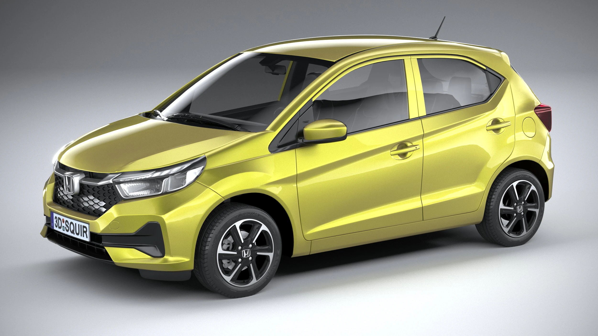 Honda Brio Satya 2024 3D Model .c4d .max .obj .3ds .fbx .stl .blend 