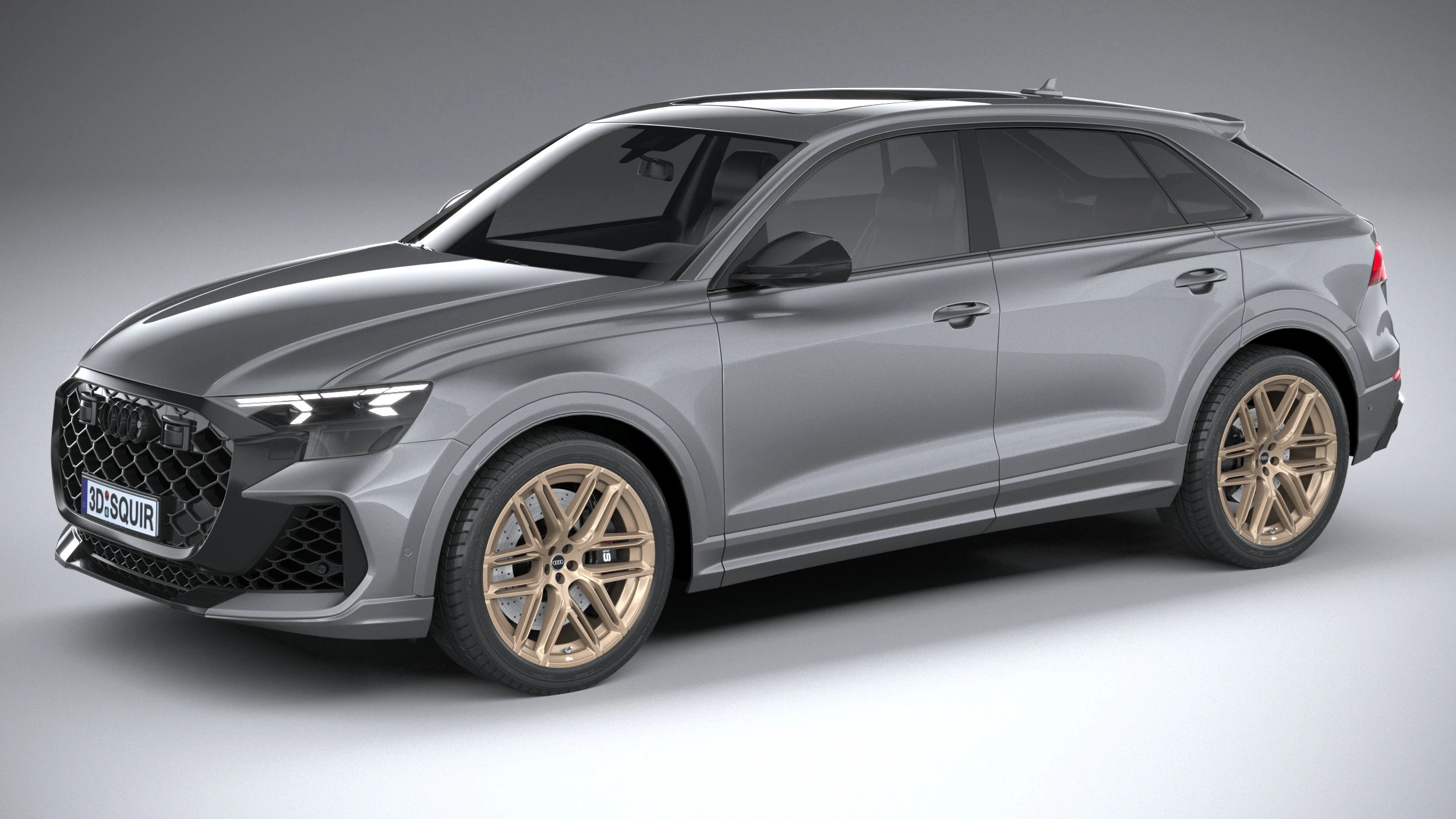 Audi RS Q8 2025 3D Model .c4d .max .obj .3ds .fbx .stl .blend