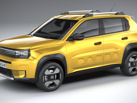 Fiat Grande Panda 2025 3D Model