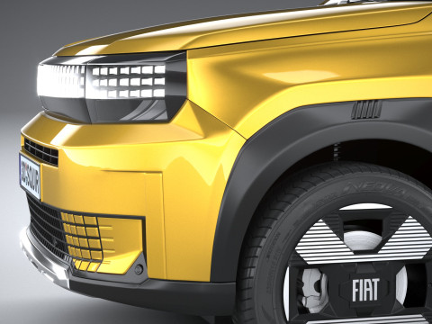 Fiat Grande Panda 2025 3D-Modell