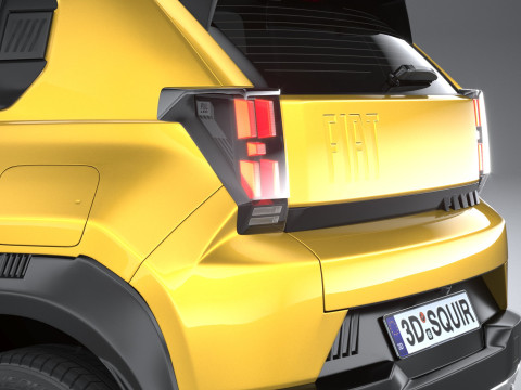 Fiat Grande Panda 2025 3D-Modell