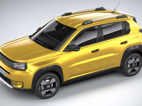 Fiat Grande Panda 2025 3D-Modell