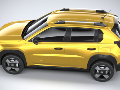 Fiat Grande Panda 2025 3D-Modell
