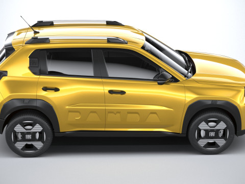 Fiat Grande Panda 2025 3D-Modell
