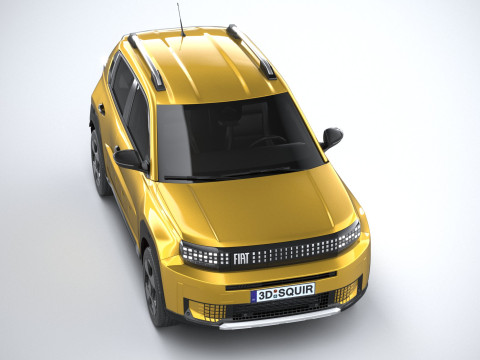 Fiat Grande Panda 2025 3D-Modell