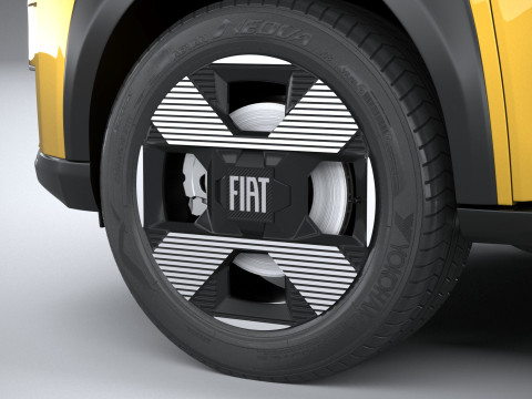 Fiat Grande Panda 2025 3D-Modell