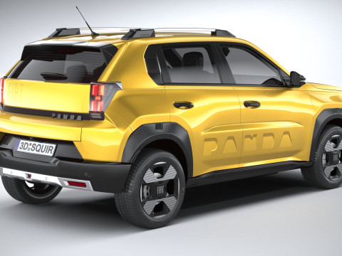 Fiat Grande Panda 2025 3D-Modell