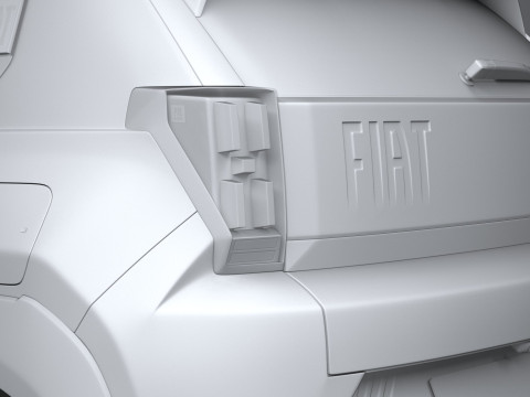 Fiat Grande Panda 2025 3D-Modell