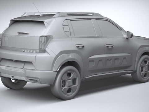 Fiat Grande Panda 2025 3D-Modell