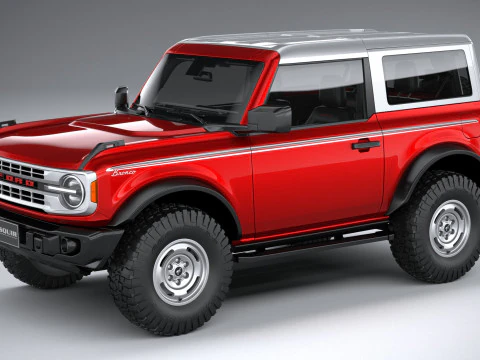 Bronco Heritage Edition 2-дверный 2023 г. 3D Модель