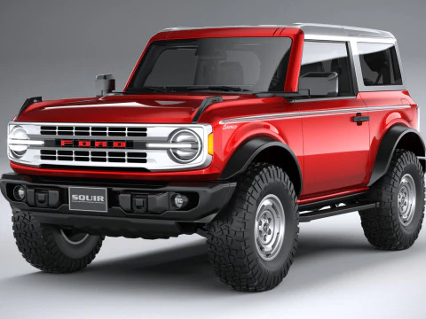 Bronco Heritage Edition 2-door 2023 3D Model