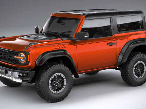 ब्रोंको रैप्टर 2-डोर 2022 3D मॉडल