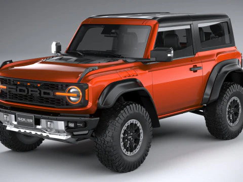 Bronco Raptor 2-door 2022 3D Model