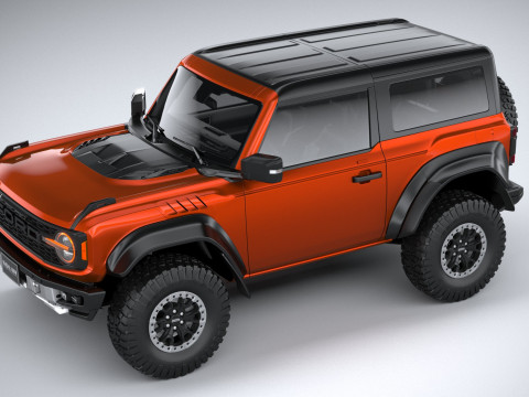 Bronco Raptor 2-door 2022 3D Model