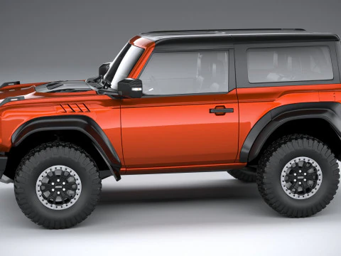 Bronco Raptor 2-door 2022 3D Model
