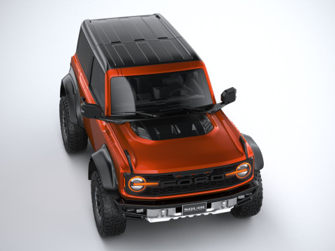 Bronco Raptor 2-door 2022 3D Model