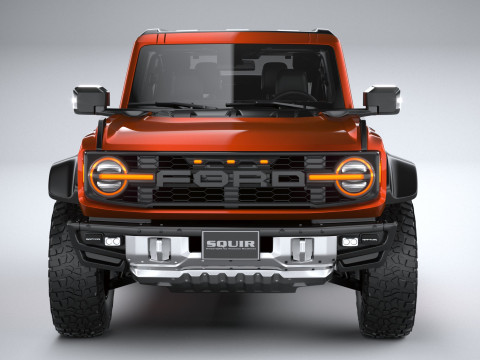Bronco Raptor 2-door 2022 3D Model