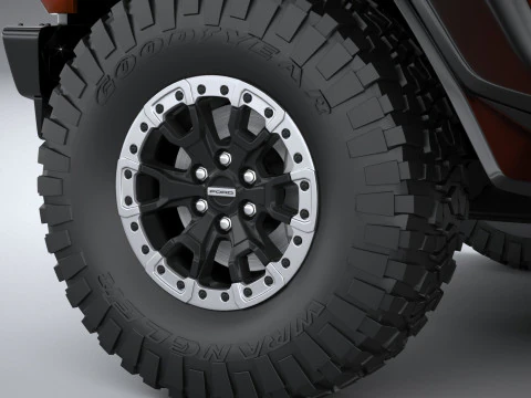 Bronco Raptor 2-door 2022 3D Model