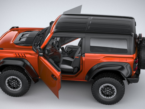 Bronco Raptor 2-door 2022 3D Model