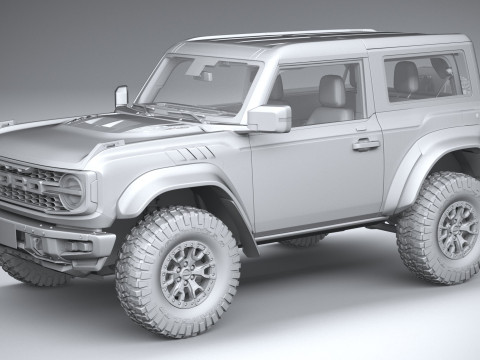 Bronco Raptor 2-door 2022 3D Model