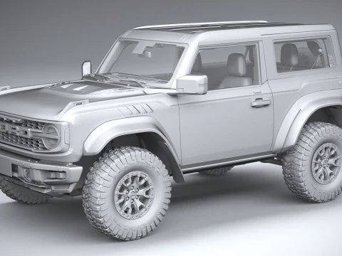 Bronco Raptor 2-door 2022 3D Model