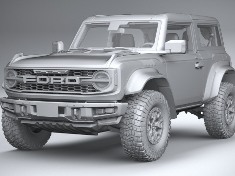 Bronco Raptor 2-door 2022 3D Model