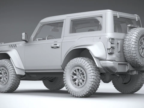 Bronco Raptor 2-door 2022 3D Model