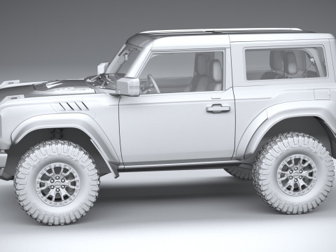 Bronco Raptor 2-door 2022 3D Model