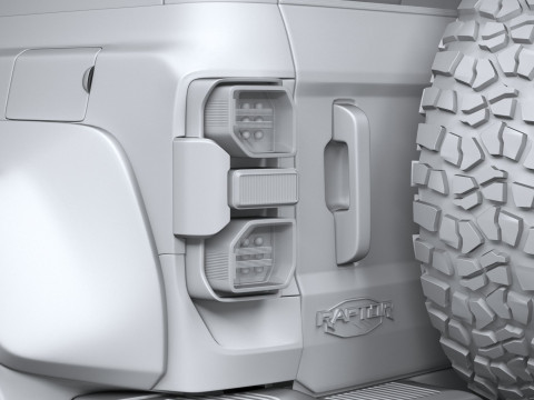 Bronco Raptor 2-door 2022 3D Model
