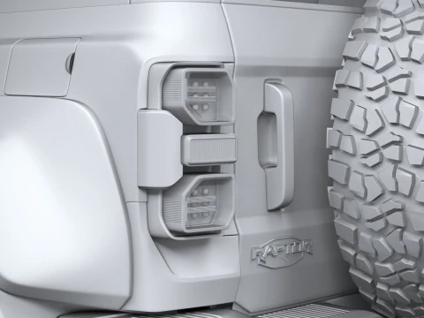 Bronco Raptor 2-door 2022 3D Model