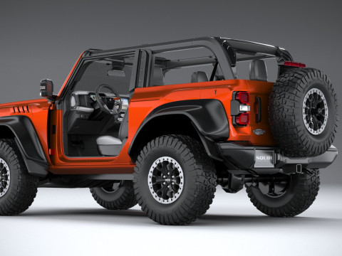 Bronco Raptor 2-door 2022 3D Model