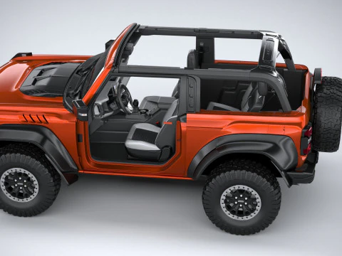 Bronco Raptor 2-door 2022 3D Model