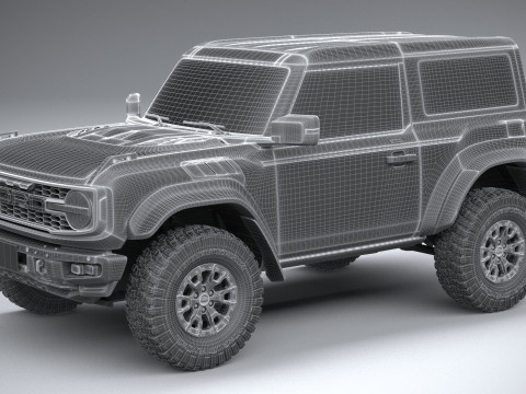 Bronco Raptor 2-door 2022 3D Model