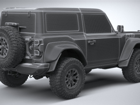 Bronco Raptor 2-door 2022 3D Model