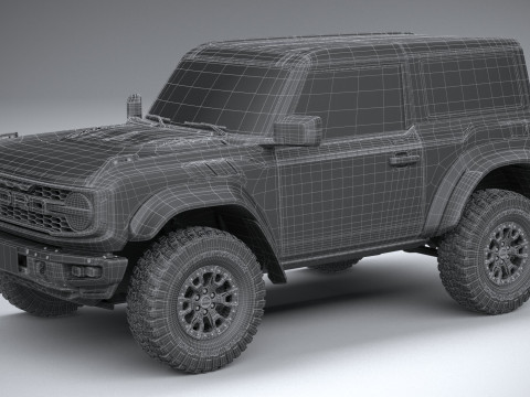 Bronco Raptor 2-door 2022 3D Model