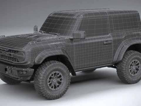 Bronco Raptor 2-door 2022 3D Model