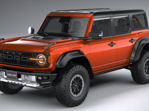 Bronco Raptor 4-door 2022 3Dモデル