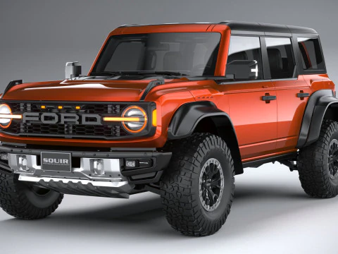 Bronco Raptor 4-door 2022 3D Model
