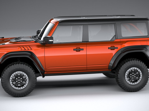 Bronco Raptor 4-door 2022 3Dモデル