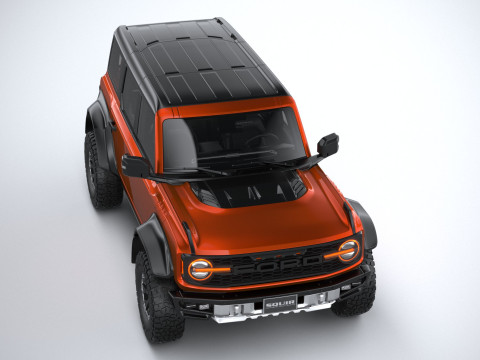 Bronco Raptor 4-door 2022 3Dモデル