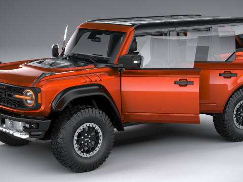 Bronco Raptor 4-door 2022 3Dモデル